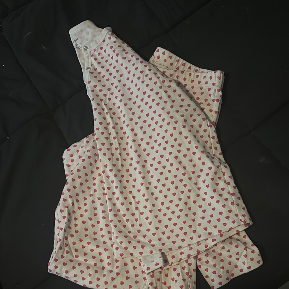 Roller Rabbit Pink Heart PJ set 
Long sleeved